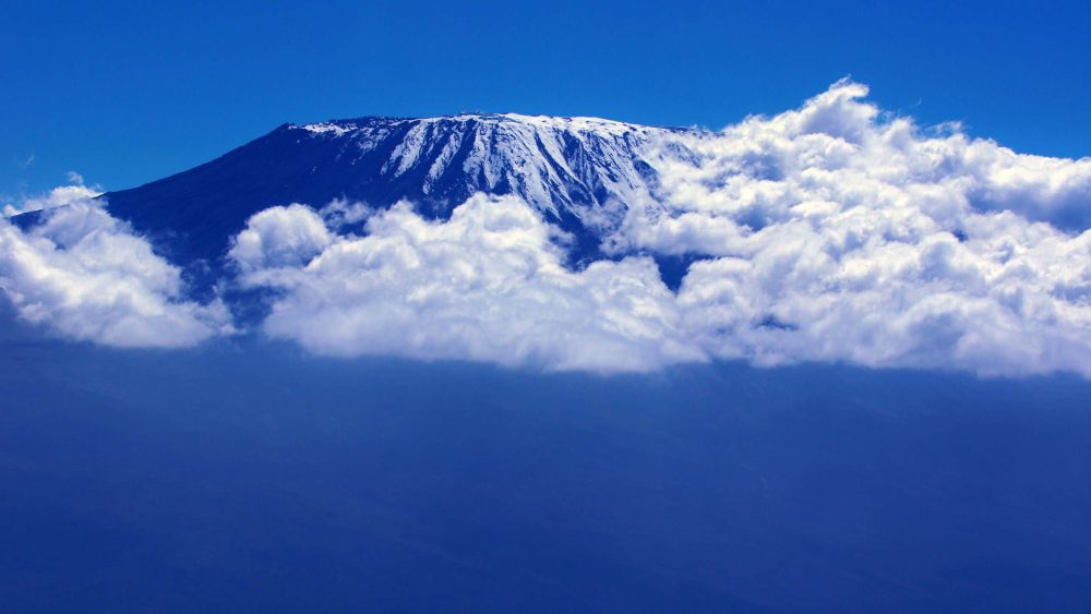 Mount Kilimanjaro in Tanzania.